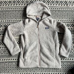 Cream full-zip Patagonia Fleece